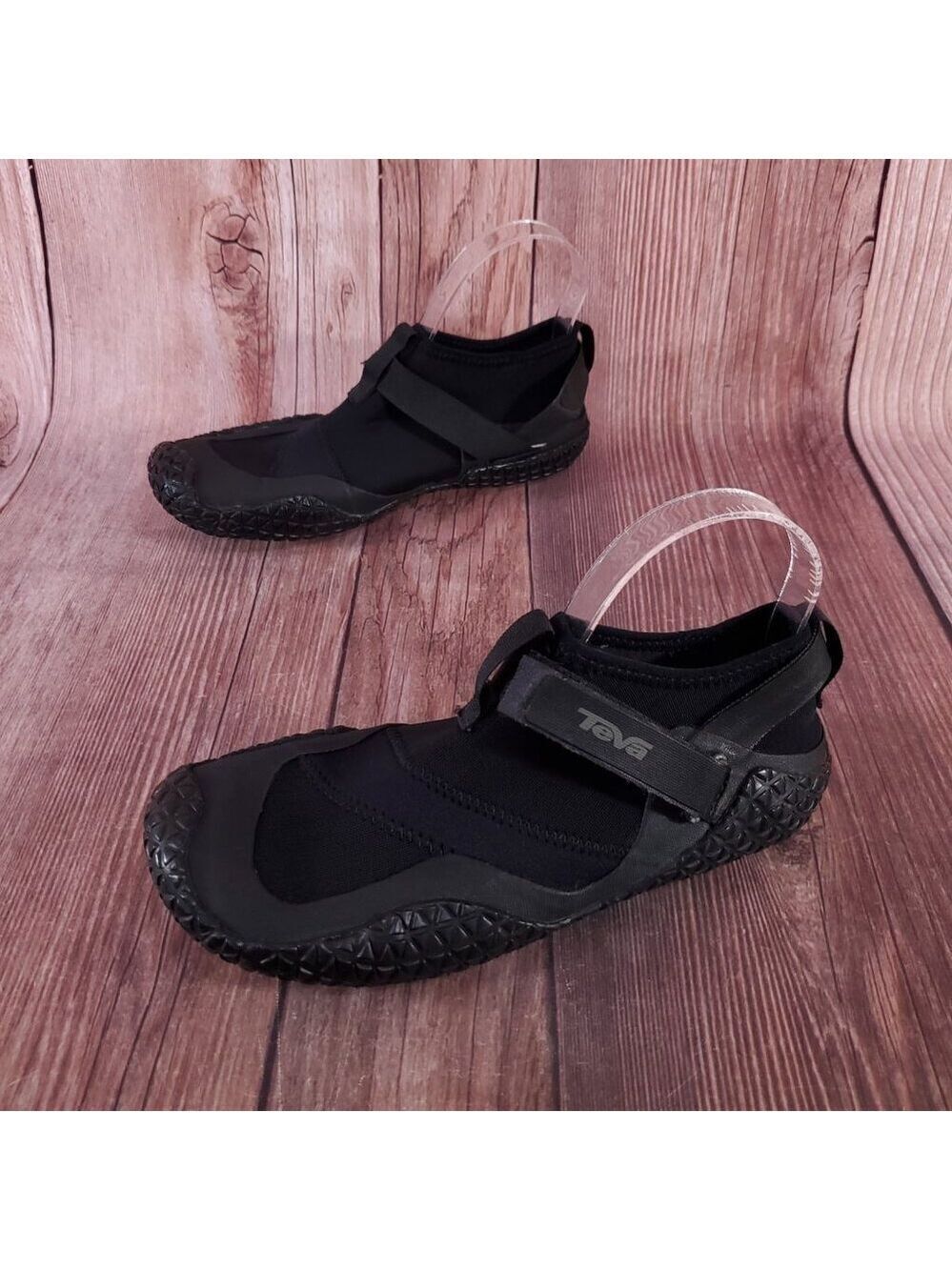 Teva Mens Size 8 Sling King Water Kayaking Wading Shoes Closed Toe Black 4102